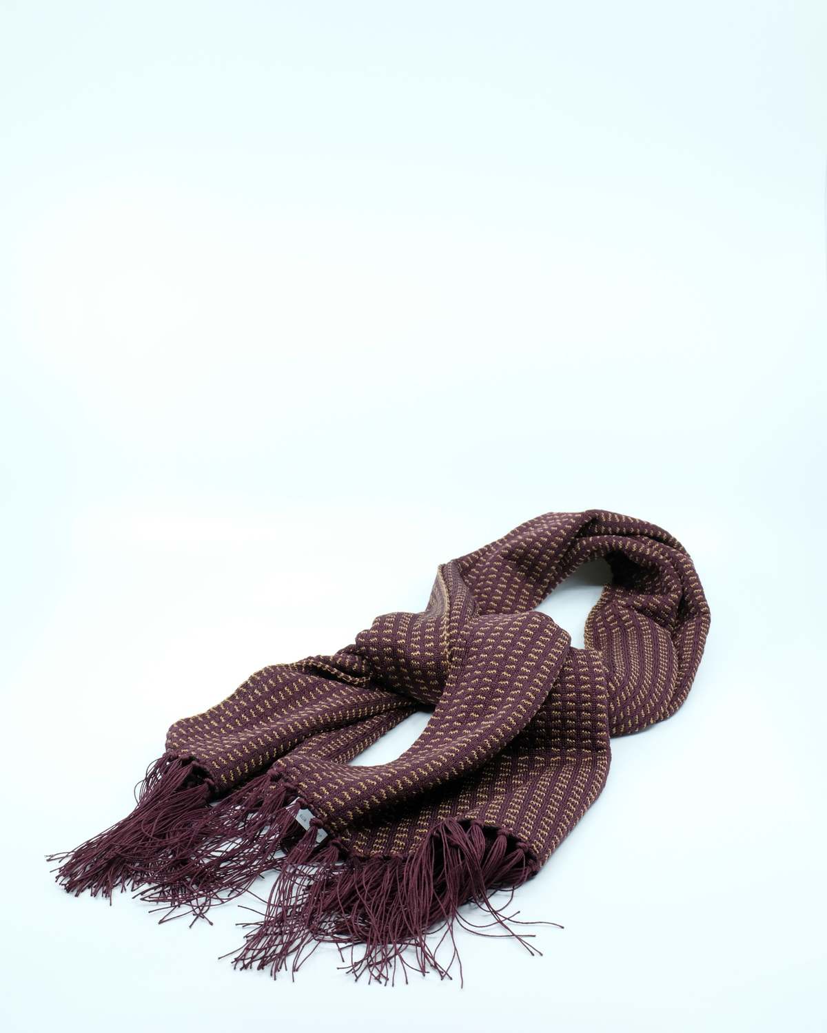 Taiga Takahashi LOT.015 Bordeaux Silk Stole - Image 1 of 3