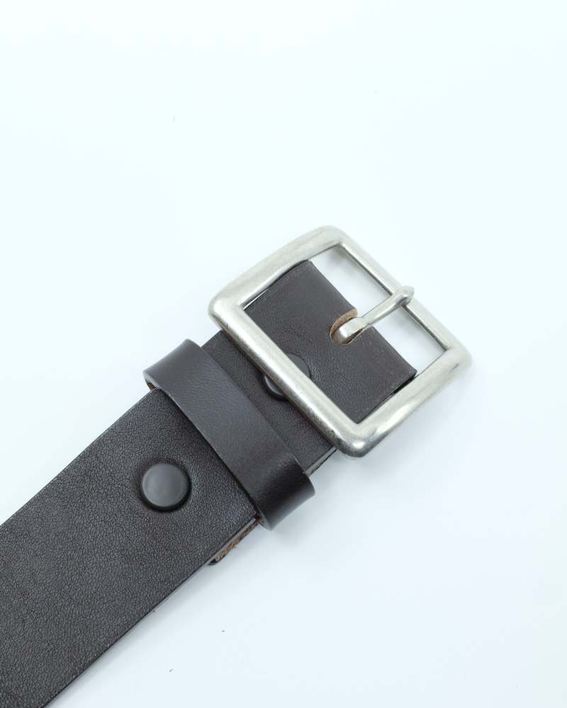Taiga Takahashi LOT.028 Brown Leather Garrison Belt