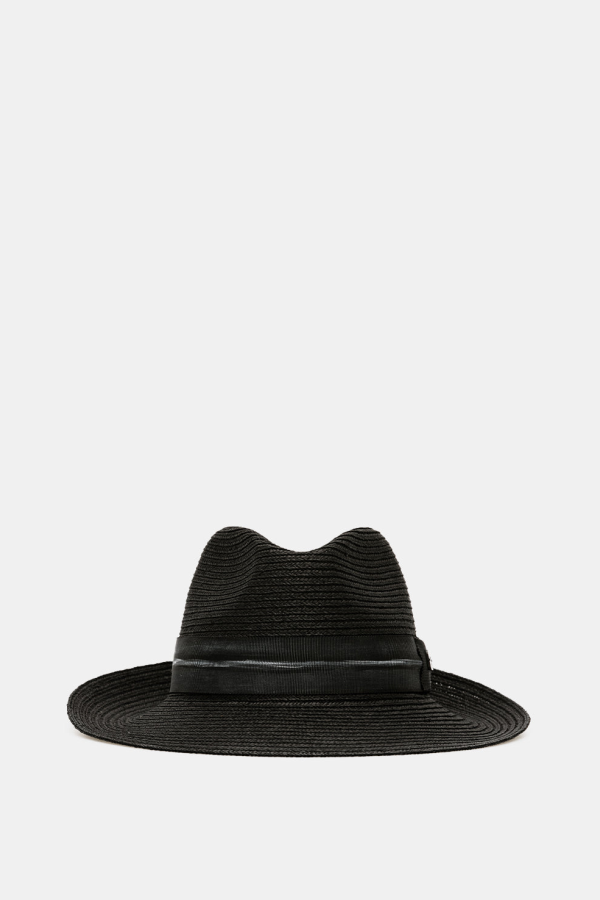 Filù Hats Medium Brim Hat - Black