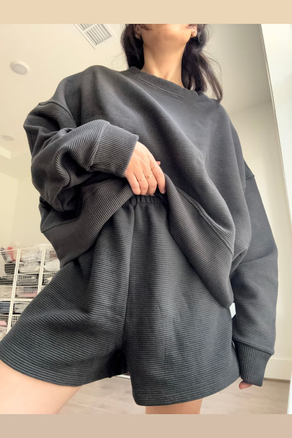 NA NIN Chloe Rippled Cotton Short