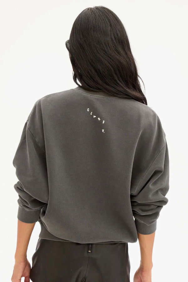 Clare V. Oversized Eyes Sweatshirt