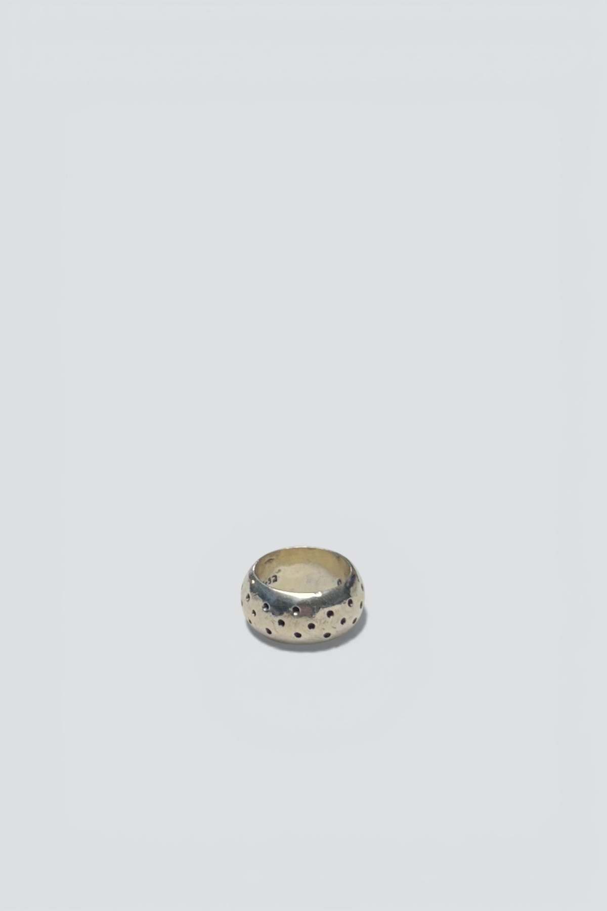 Vintage Dotted Band Ring - Sterling Silver - Image 1 of 3