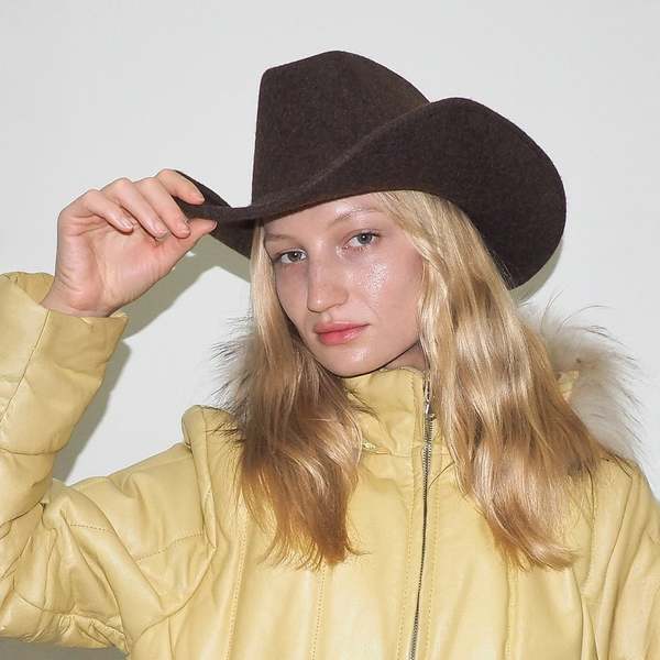 Clyde Cowboy Hat - Brown Melange