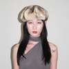 Clyde Faux Fur Beret - Cream Chinchilla - Thumbnail 1