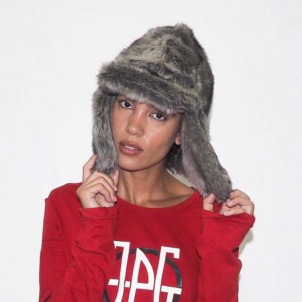 Clyde Ice Hat - Grey Chinchilla - Image 1 of 4