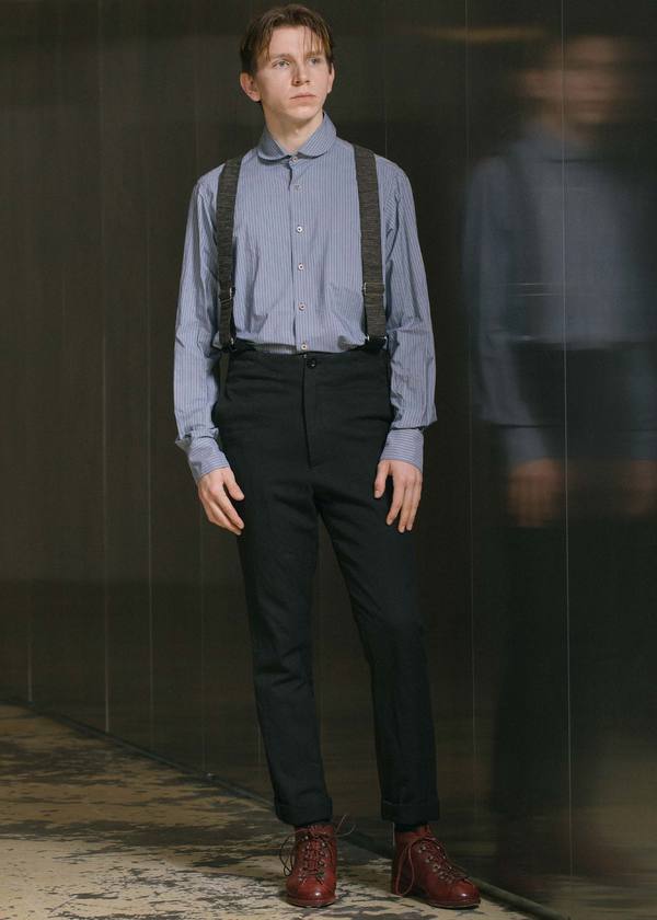 Geoffrey B. Small Suspender Trousers - Black
