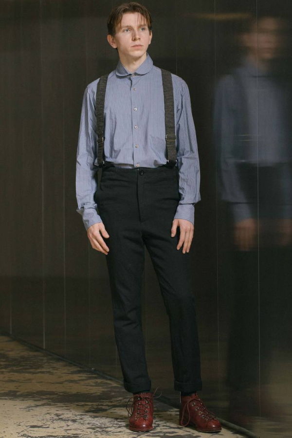 Geoffrey B. Small Suspender Trousers - Black