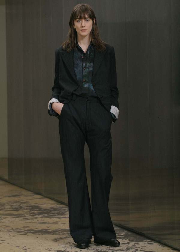 Geoffrey B. Small Jacket - Navy Pinstripe