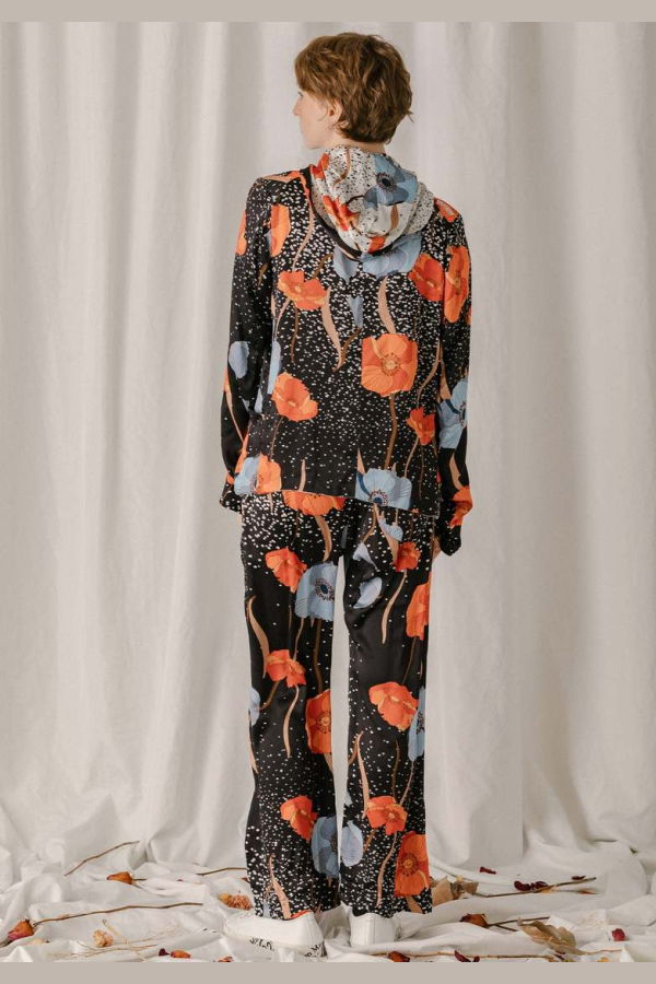 Geoffrey B. Small Reversible Hooded Tennis Bomber Jacket