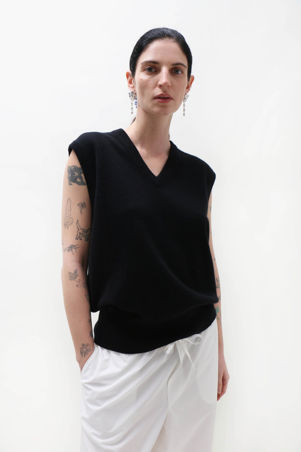 Extreme Cashmere Spencer Vest - Raven - Image 3 of 10