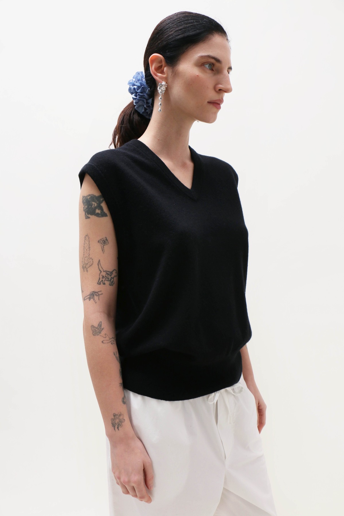 Extreme Cashmere Spencer Vest - Raven - Image 4 of 10