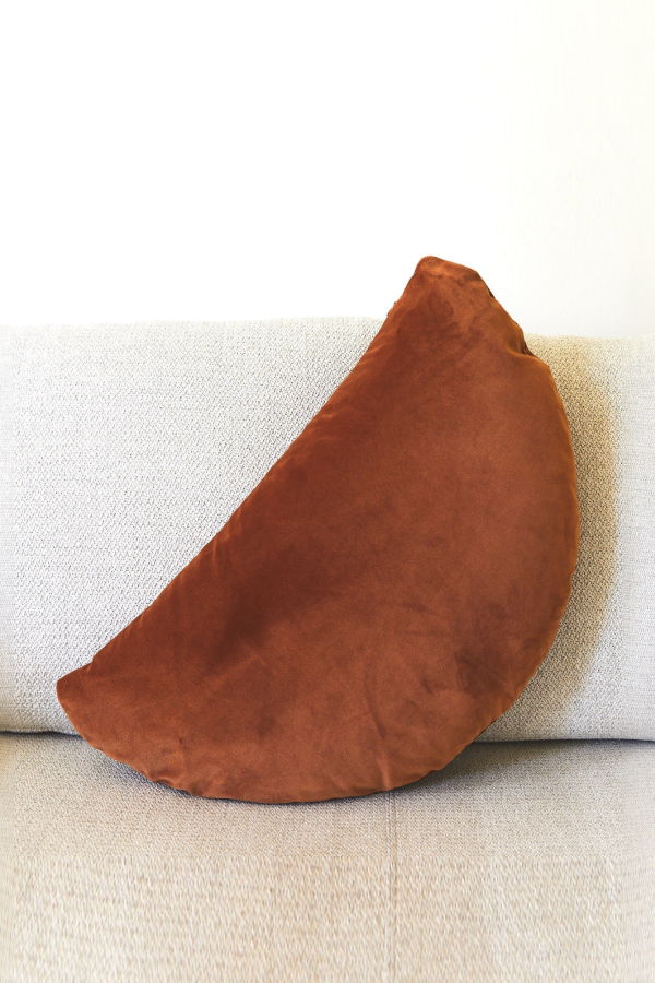 Pazar Studio Half Circle Velvet Pillow