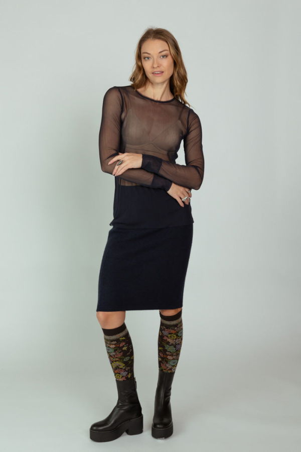 Brazeau Tricot Royal John Skirt - Nautical