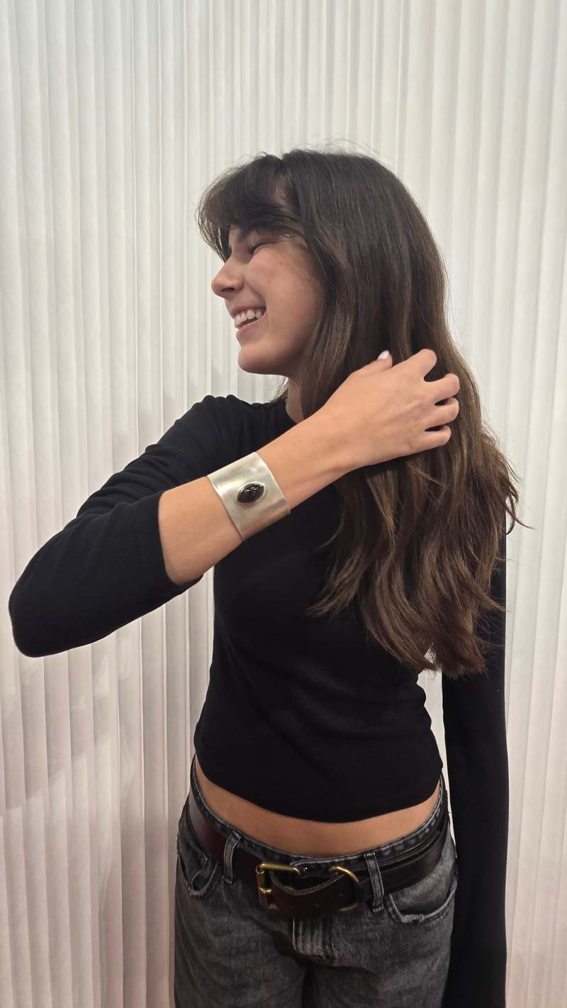 MAANCY Marquise Cuff Bangle