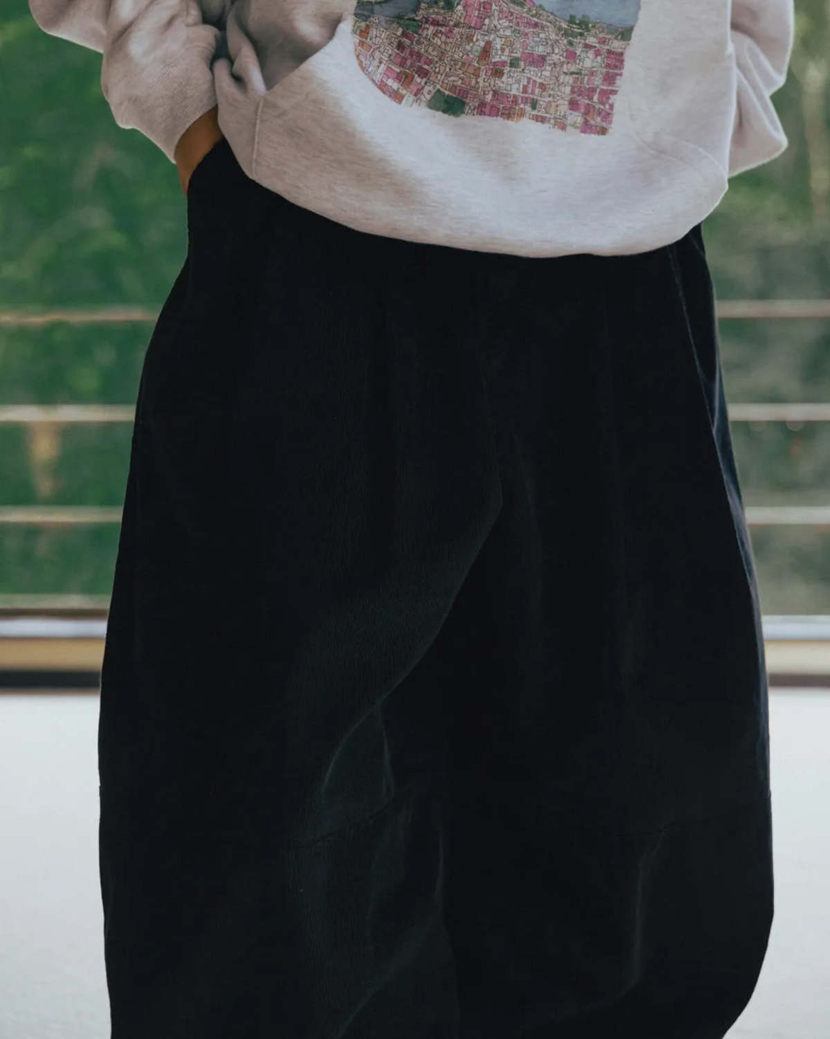 Anglan Corduroy Easy Balloon Pants - Image 8 of 14