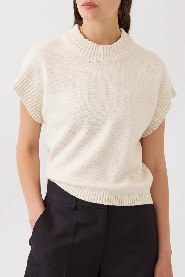 demylee Molly Cotton Top - Off White