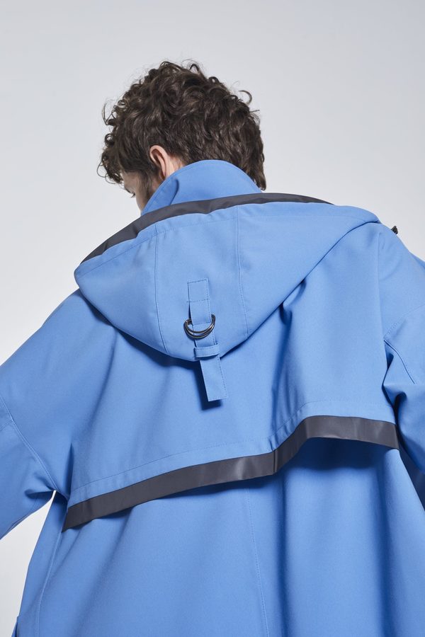 Ducktail Rainwear Marila Recycled Materials Raincoat - Ocean Blue