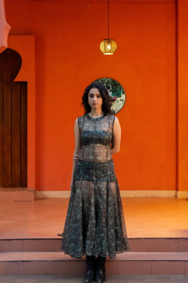 IKKIVI Siah Sheer Dress