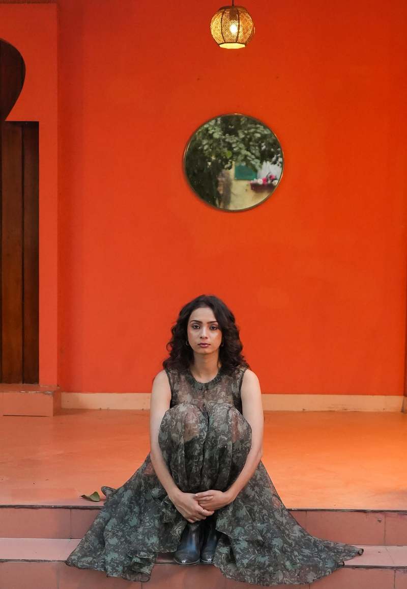 IKKIVI Siah Sheer Dress