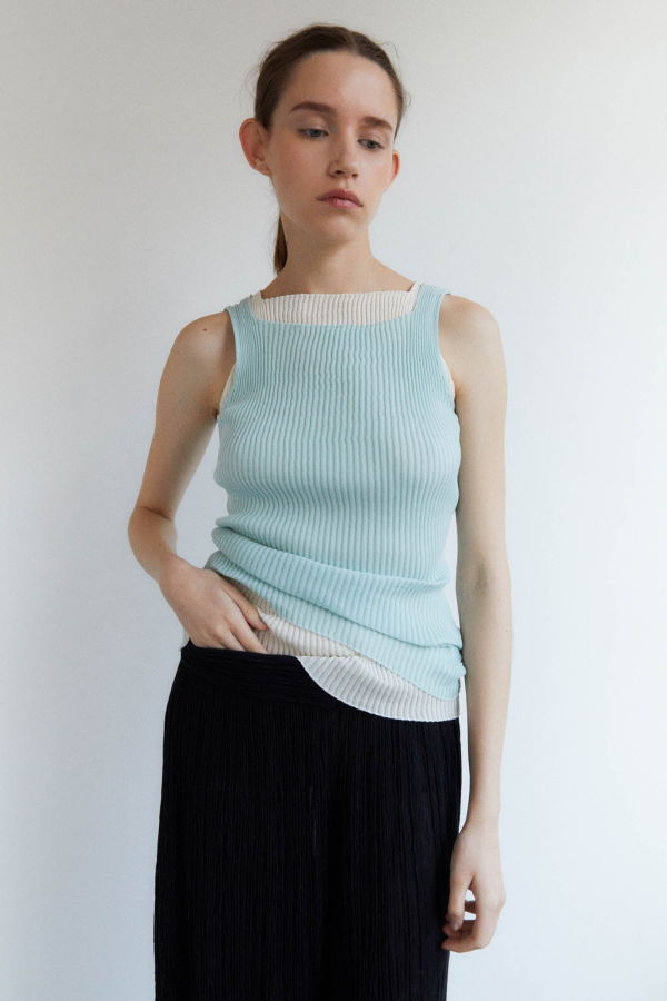 Rus Junko Top - Light Blue