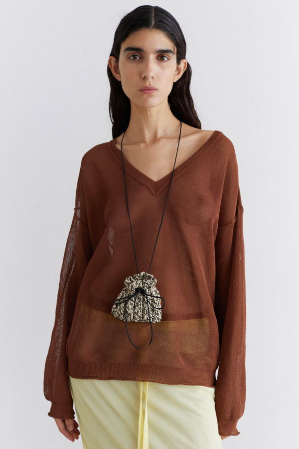 Rus Matsu Sweater - Chestnut