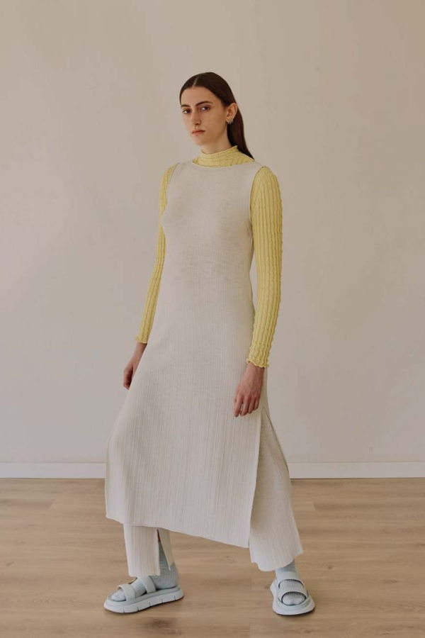 Rus Michi Dress - Salt