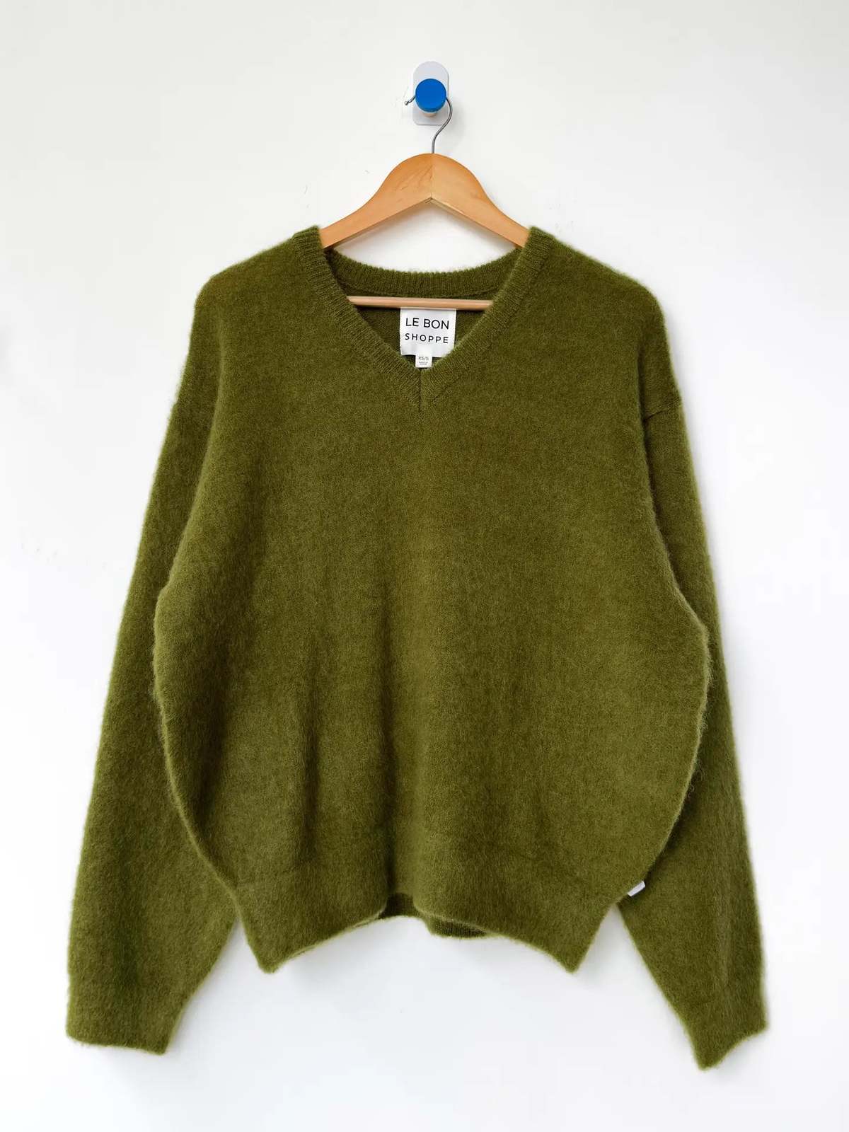 Le Bon James Mohair Sweater - Leaf - Image 3 of 7