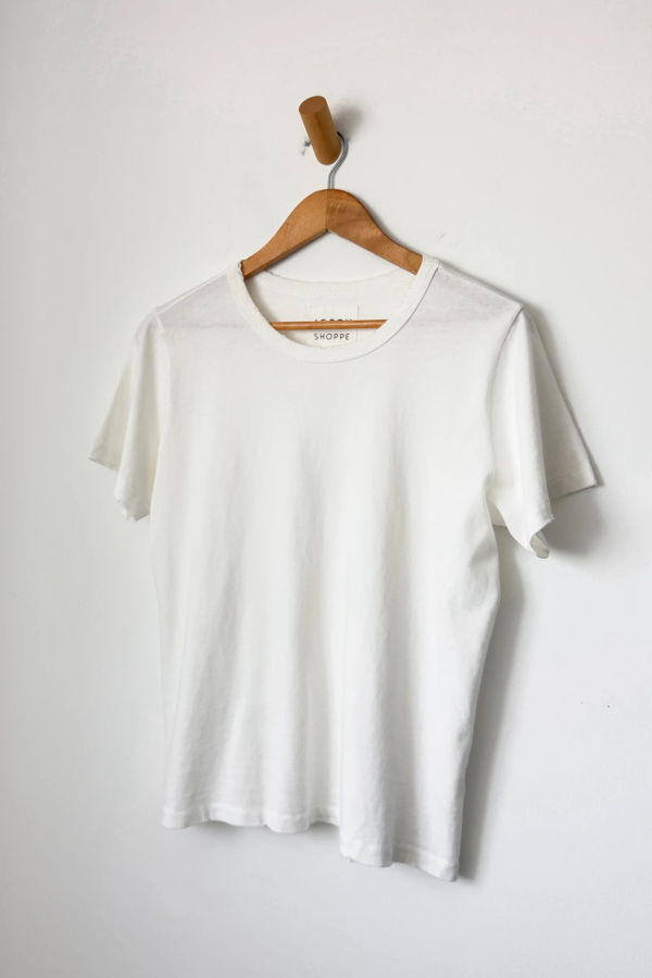 Le Bon Vintage Boy Tee - White