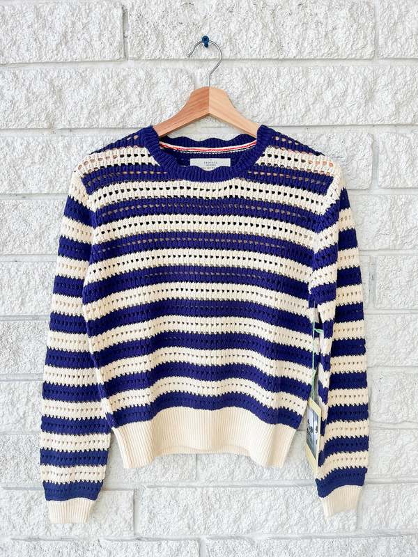 Trovata Ryann Sweater - Navy Stripe