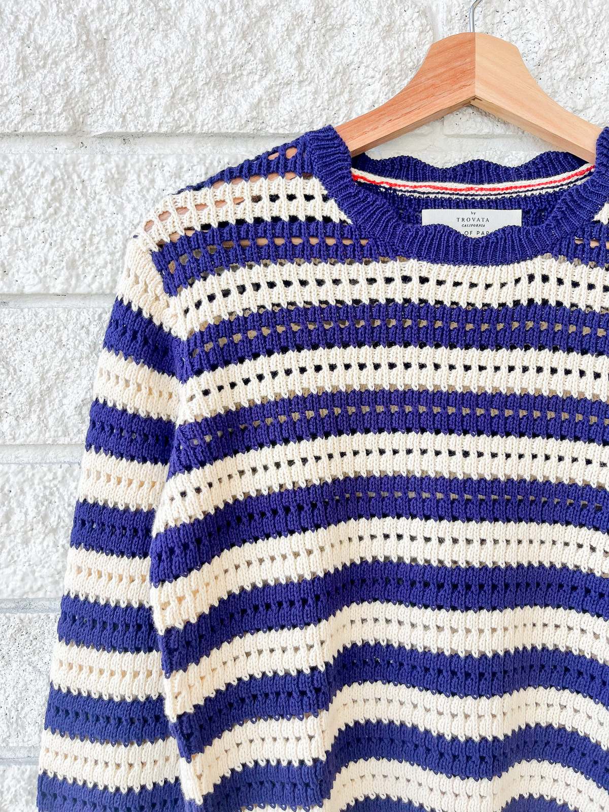Trovata Ryann Sweater - Navy Stripe - Image 3 of 4