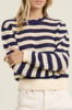 Trovata Ryann Sweater - Navy Stripe - Thumbnail 4