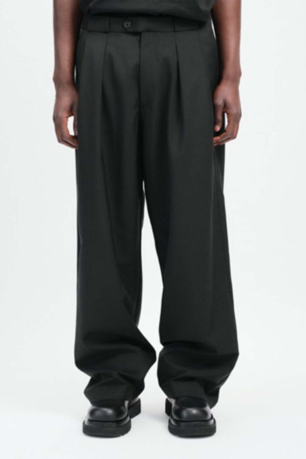 Lownn Double Pleat Wide Leg Pants