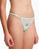 Yasmine Eslami Jeanne Mesh Mini Thong - Persian Green - Thumbnail 1