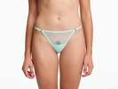 Yasmine Eslami Jeanne Mesh Mini Thong - Persian Green - Thumbnail 4