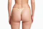 Yasmine Eslami Jeanne Mesh Mini Thong Panties - Sunny - Thumbnail 1