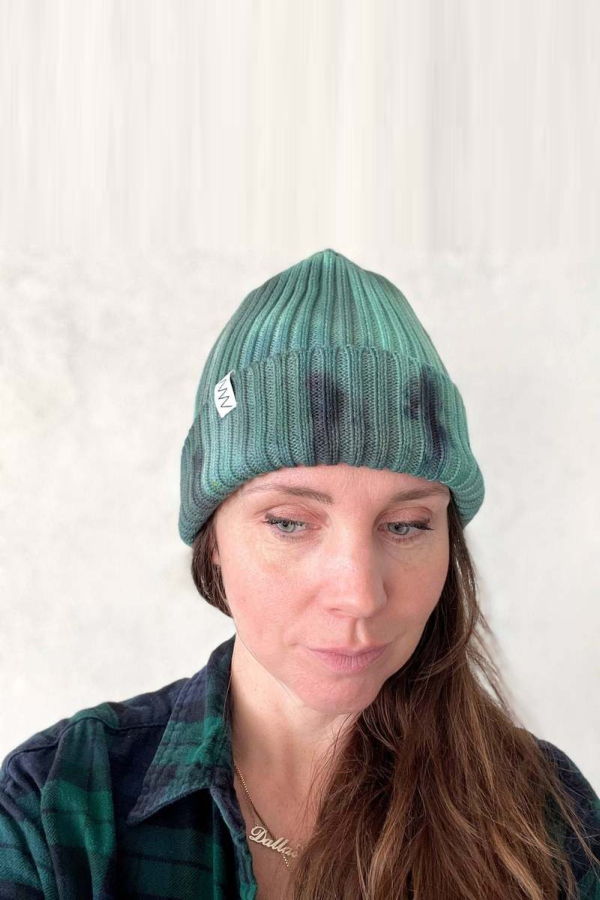 Merle Works Hand-Dyed Beanie Hat - Evergreen