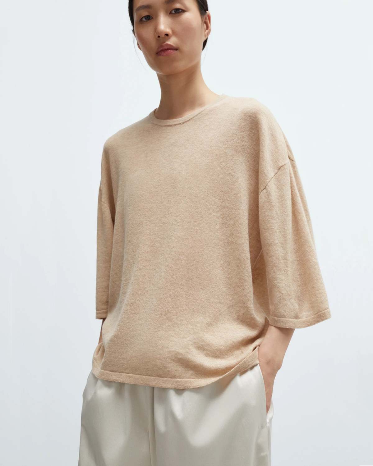 Cordera Merino Wool Oversized T-Shirt Top - Image 1 of 4