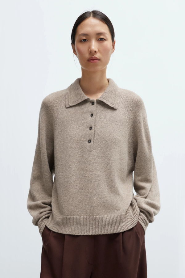 Cordera Merino Wool Polo Sweater