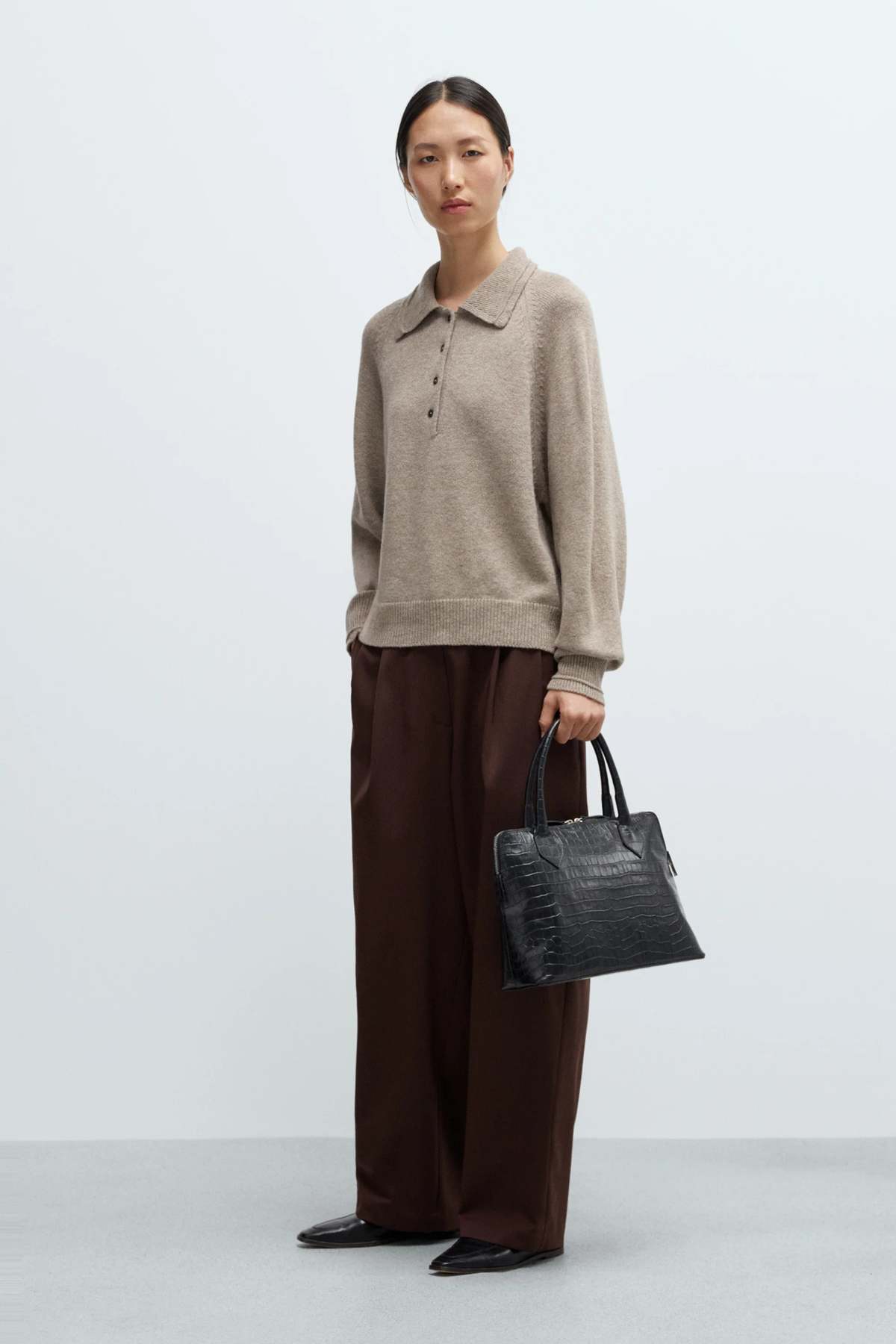 Cordera Merino Wool Polo Sweater - Image 2 of 4