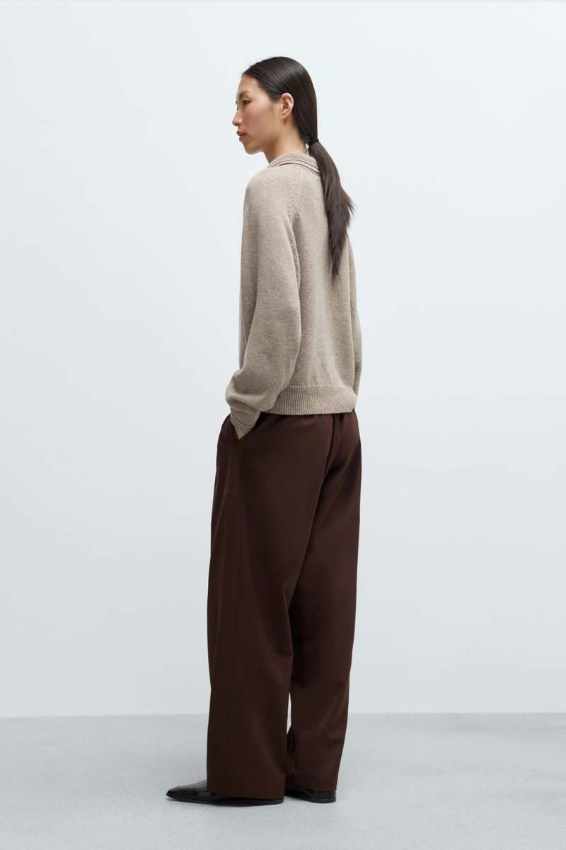 Cordera Merino Wool Polo Sweater