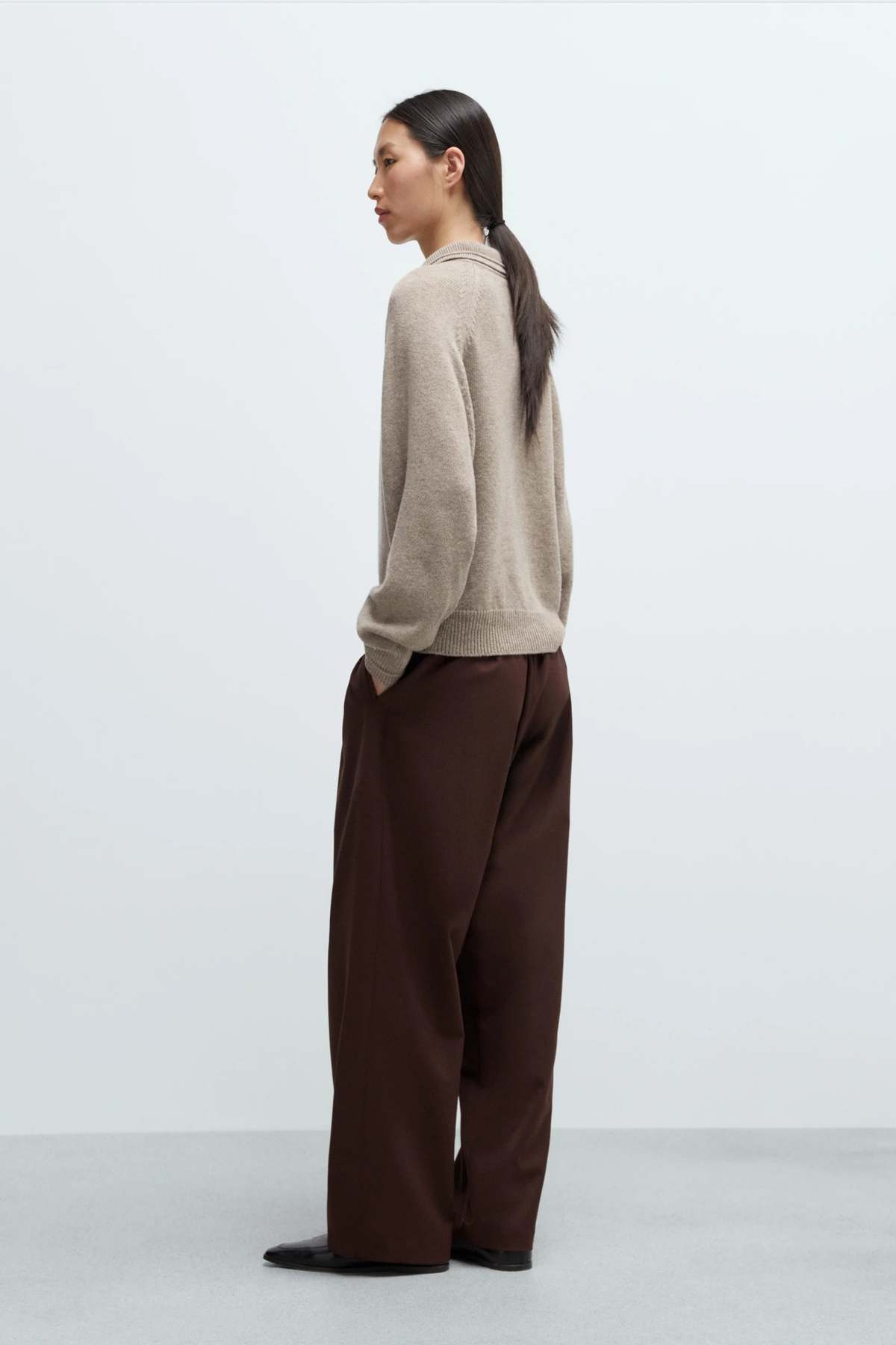 Cordera Merino Wool Polo Sweater - Image 3 of 4