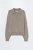 Cordera Merino Wool Polo Sweater - Thumbnail 4