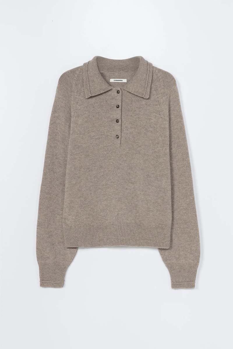 Cordera Merino Wool Polo Sweater