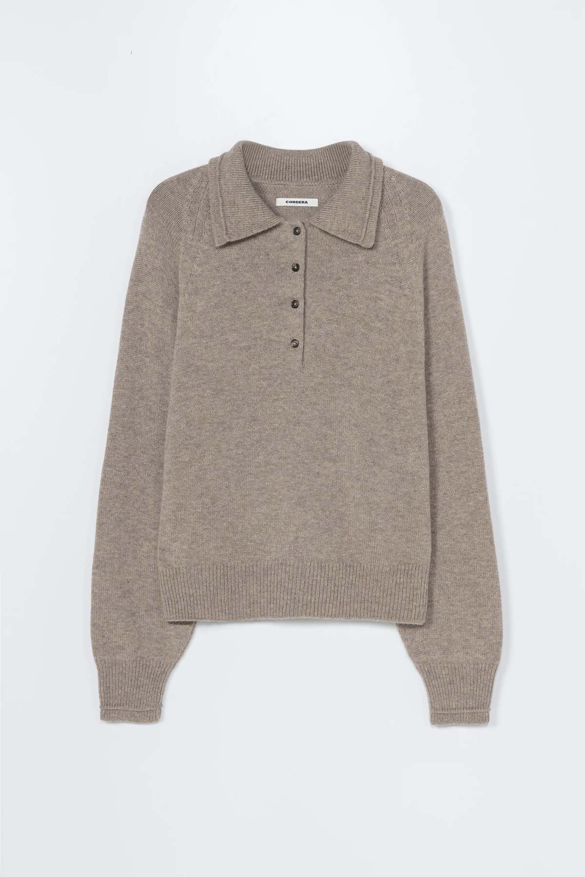 Cordera Merino Wool Polo Sweater - Image 4 of 4