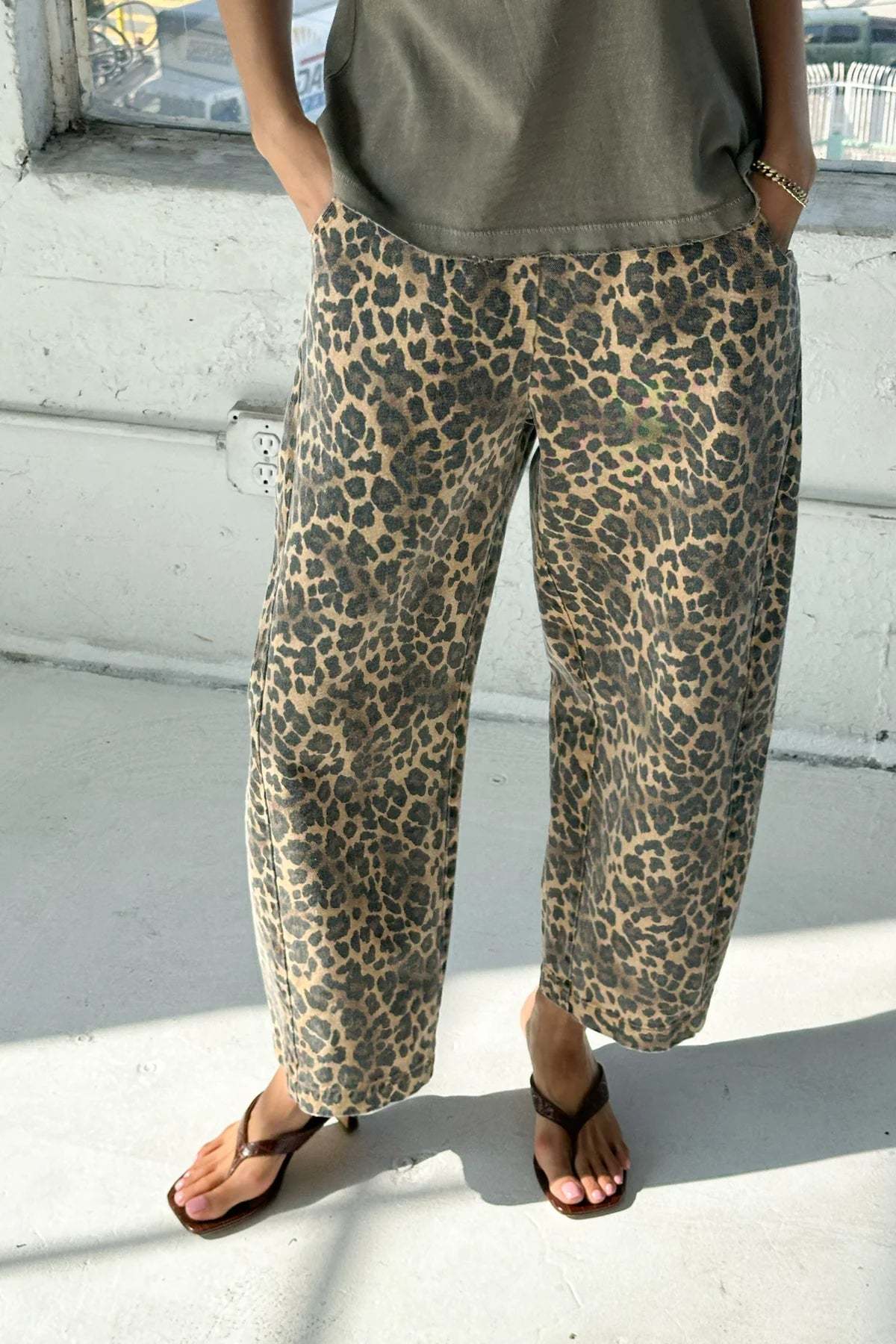 Le Bon Arc Pants - Leopard - Image 1 of 4