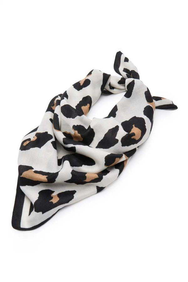 LeLe Sadoughi Leopard Square Scarf - Leopard