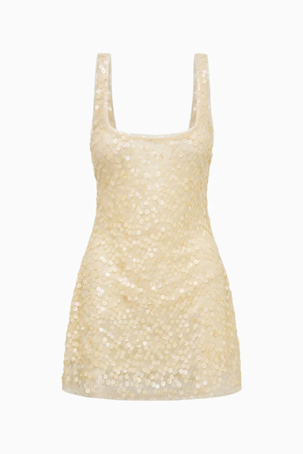 LoveShackFancy Ciris Shell Bead Mini Dress - Shell - Image 1 of 5