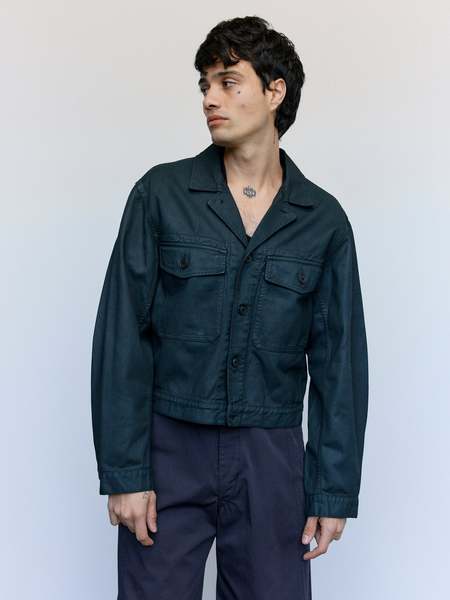 Lemaire Dispatch Denim Jacket - Brown | Garmentory Lemaire Dispatch Denim Jacket - Brown | Garmentory
