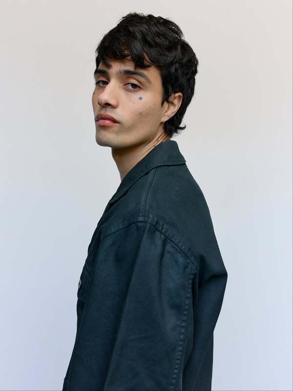 LEMAIRE　TRUCKER JACKET　COAL　OW1188LD1059 Lemaire Coal Coated Denim Trucker Jacket | Garmentory
