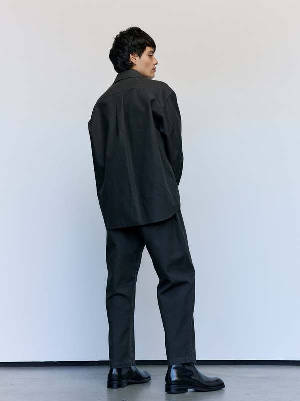 Lemaire Espresso Heavy Cotton Twill Utility Overshirt | Garmentory